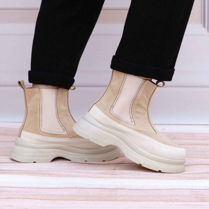 بوت زنانه پارمیس مدل گندم کد 27